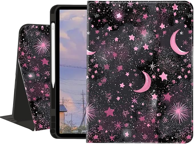 Art Pink Starry Sky