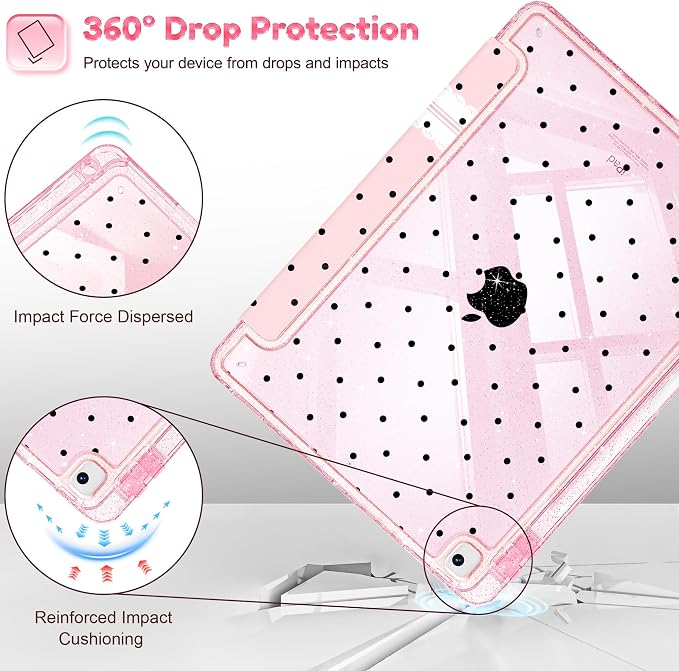 Bow Polka Dot-Pink