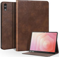 Leather Case for Samsung Galaxy Tab S11 Ultra 2025 14.6-InchModel SM-X930 / SM-X936BPremium Leather Protective Cover with S Pen HolderAuto Sleep/WakeMulti-Angle ViewingDark Brown