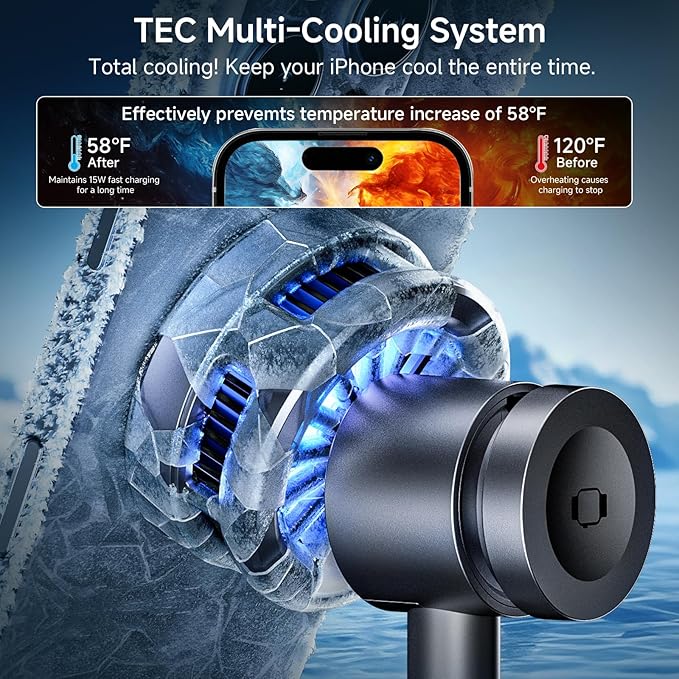 3-in-1 Magnetic Wireless Charging Stand rotatable Wireless Charger with Heat Dissipation Function Qi2 Certified 15W Charger Compatible with iPhone 17-12 Series Apple Watch and AirPods.