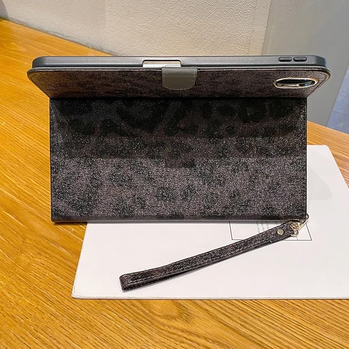 Glitter Black Leopard