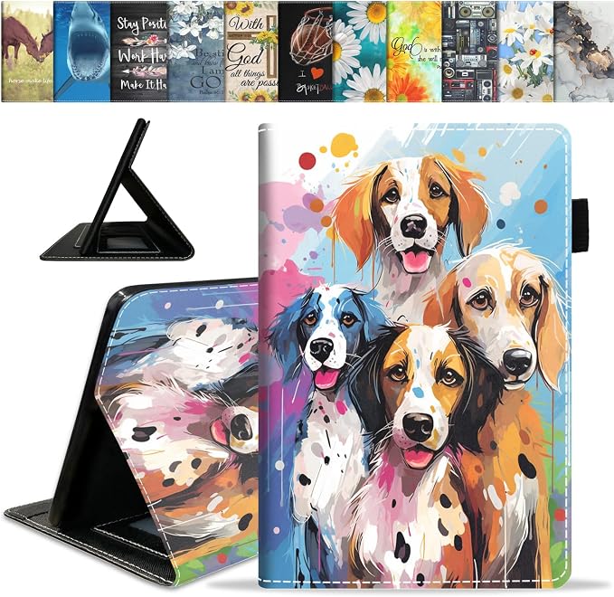 Abstract Watercolor Art Dogs