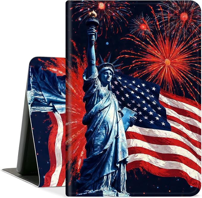 Statue of Liberty American Flag