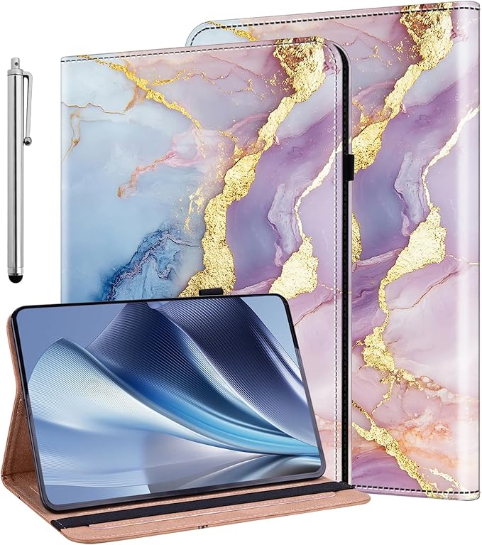Case for Amazon Kindle Fire Max 11 Case 11(13th Generation 2023 Release) Stylus Holder Flip Wallet Leather Shockproof Cover Bicolor Marble