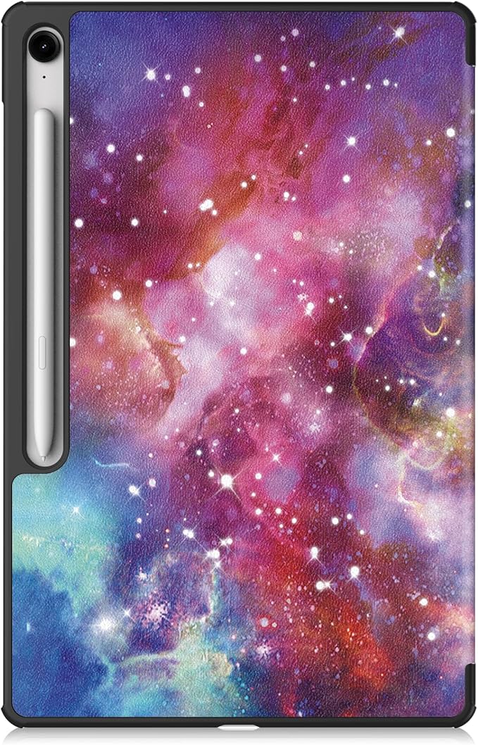 Case for Samsung Galaxy Tab S10 FE+/S10 FE Plus 13.1 Inch 2025 Model (SM-X620/SM-X626B) Tri-Fold Stand Smart PU Leather &amp Hard Back Shockproof Cover with Auto Wake/Sleep Galaxy Colorful