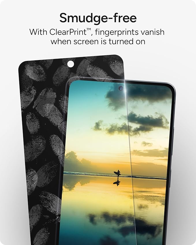 ZAGG Glass Elite Privacy Samsung Galaxy S26 Plus Screen Protector - Tempered Glass 5X Stronger Impact Protection 2-Way Privacy Filter Smudge-Free ClearPrint Case Friendly Easy Install