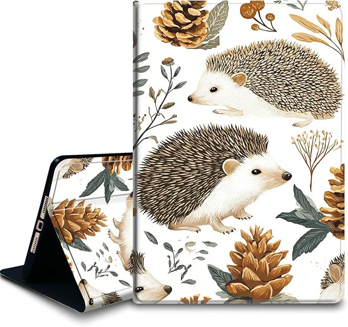 Bxgolkgd Tablet Case for 6.8 Kindle Paperwhite (11th Generation-2021) &amp Kindle Paperwhite Signature EditionAuto Wake/Sleep FunctionHedgehog Pinecone Plant