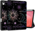 DONGKE Case for Samsung Galaxy Tab S11 5G 11 2025 Model (SM-X730/X736B) Slim Lightweight Trifold Stand Cover with S Pen Holder Auto Sleep/Wake Soft TPU Shockproof Back Sun &amp Moon