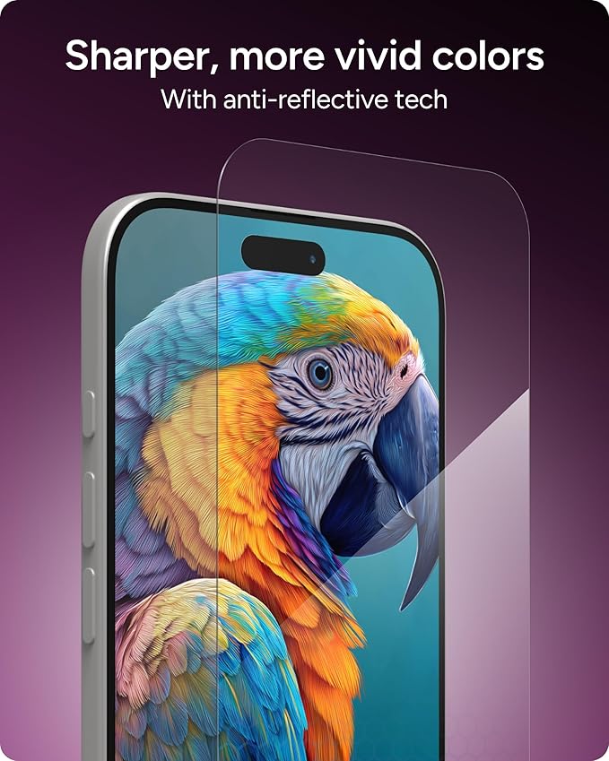 ZAGG XTR5 Screen Protector for iPhone Air - Glass Blue Light Protection 11X Stronger Eyesafe CPF60 Tech Anti-reflective Tech Vibrant Color &amp Touch Sensitive Tempered Glass Easy To Install