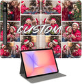 Custom Photo Personalized Flip Case for Samsung Galaxy Tab S9 11 inch(2023)Model Code: SM-X710/X716B Samsung Galaxy Tablet Customized Picture Text Leather Stand Cover Protective Case