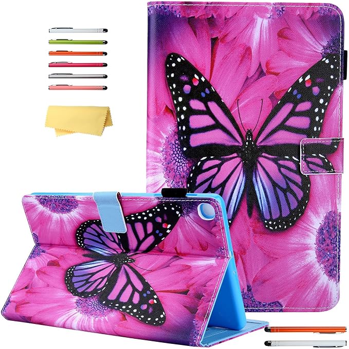 04# Pink Butterfly Red Flower