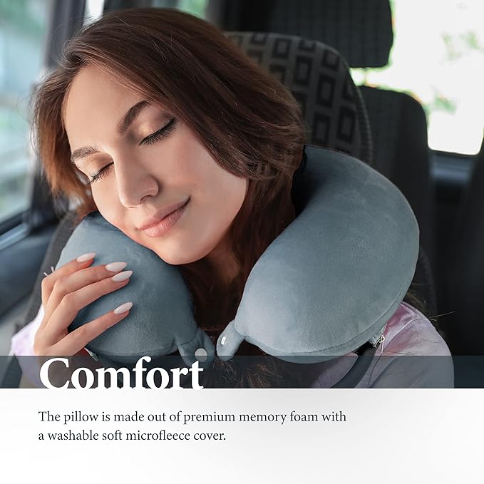 ENCASED Neck Pillow Phone Holder for iPhone - Magnetic Gooseneck Arm Perfect for Laying in Bed/Car/Couch or Travel - Ultra Comfortable Memory Foam for Kids and Adults (Compatible with MagSafe)