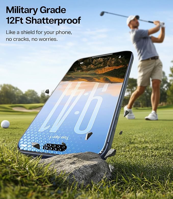 TORRAS OrigArmor Lite for iPhone 17 Pro Screen Protector [100% Anti Reflection ＆ Anti Glare] Military-Grade Shatterproof 9H+ Tempered Glass Anti-Scratch Screen Protector 17 Pro 6.3 1-Pack
