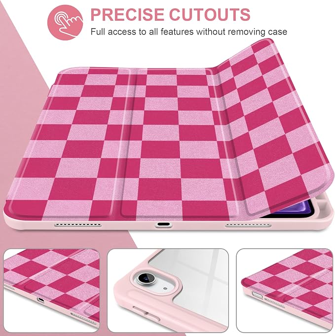 Rose & Light Pink Checkerboard