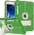 Case for iPad 9th/8th/7th Generation 2021/2020/2019(10.2 inch) Heavy Duty Shockproof Rugged Protective 10.2 Cover with Built-in Stand for iPad 9 8 7 Gen(White+Green)