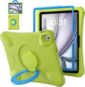 Pepkoo for iPad Air 13 inch Case for Kids with 360° Rotatable StandShockproof EVA Handle Cover for iPad Air 13 M3 2025 and M2 2024 Models
