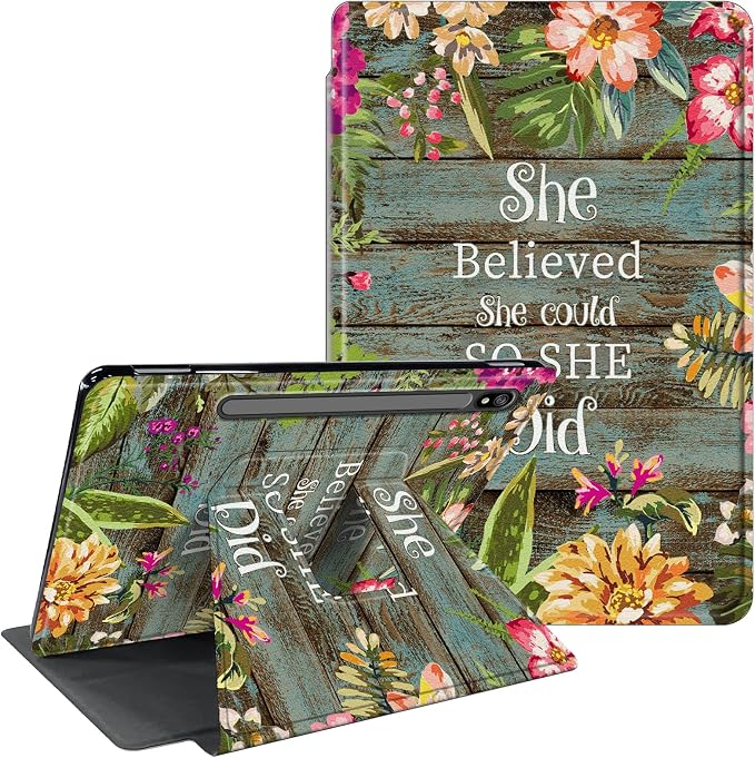 Floral Flowers Plants on Wooden