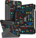 for iPad 9th/8th/7th Generation 10.2 Inch Case with Pen Holder for Boys Girls Women Men Cute Cartoon Anime Cool Funny Protector Stand Tablet Cover for Apple i Pad 7/8/9 Game