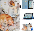 Case for Fire HD 8 Tablet (8th/7th/6th Generation 2018/2017/2016 Release) Premium PU Leather Folio Stand Cover Protective Case with Auto Sleep Wake Lazy Cat