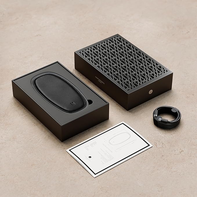 Lunar Artefacts Wireless Charger Lunar Black Shadow Chrome Plated Brass