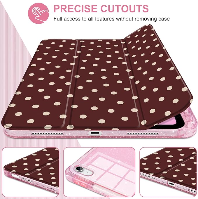 Burgundy Polka Dot