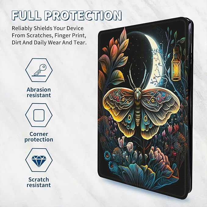 Moth Moon Flower Floral
