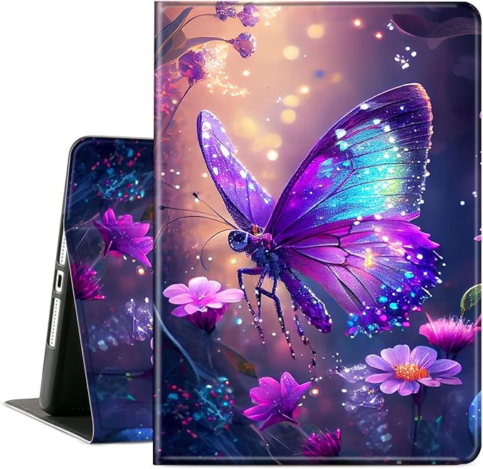 Case for Microsoft Surface Pro 7 Plus/7/6/5/4 12.3 Inch TabletLeather Folio Adjustable Stand for Surface Pro Case 12.3Glitter Butterfly