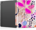 DONGKE Case for Samsung Galaxy Tab A11 Plus A11+ 11 inch (2025/2026) &amp Tab A9 Plus A9+ 11 inch (2024/2023) Slim Smart Stand Cover with Translucent Hard Back Auto Wake/Sleep - Floral Artistic