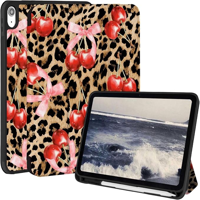 Brown Leopard & Pink Bow