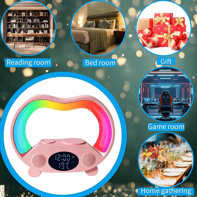 Multifunctional Alarm Clock Zs932 Pink