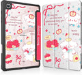 Mektron Case for Samsung Galaxy Tab S6 Lite 10.4 Inch 2024/2022/2020 with S Pen Holder Multi-Angle Viewing with Shockproof Cover Clear Shell + Trifold Stand + Auto Wake/Sleep Cute Puppy