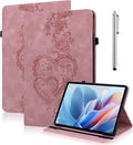 Case for Lenovo Idea Tab 11'' 2025/ Tab M11/ Tab K11 LTE 11 2024 Multi Angle Flip PU Leather Shockproof Case with Pencil Holder/Card Slots Pink