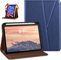 DTTO Rotating Case for iPad mini 7(A17 Pro) 2024 / iPad mini 6 2021 360 Degree Swiveling Premium Leather Folio Stand Cover with Pencil Holder for iPad mini 7th/6th Generation 8.3'' Navy Blue