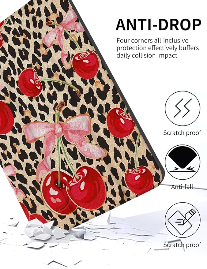 Leopard Pink Bow Cherry