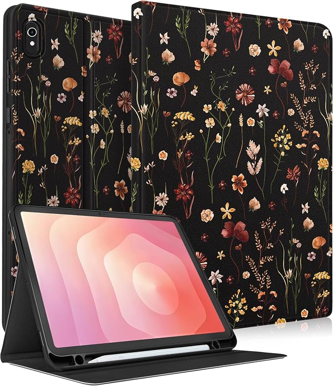Black Retro Flower