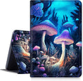 DIGTIALLL Case for iPad 10.2 iPad 9th Generation 2021/ iPad 8th Generation 2020/ iPad 7th Generation 2019 PU Leather Smart Protective Cover with Auto Sleep/WakeColorful Mushrooms
