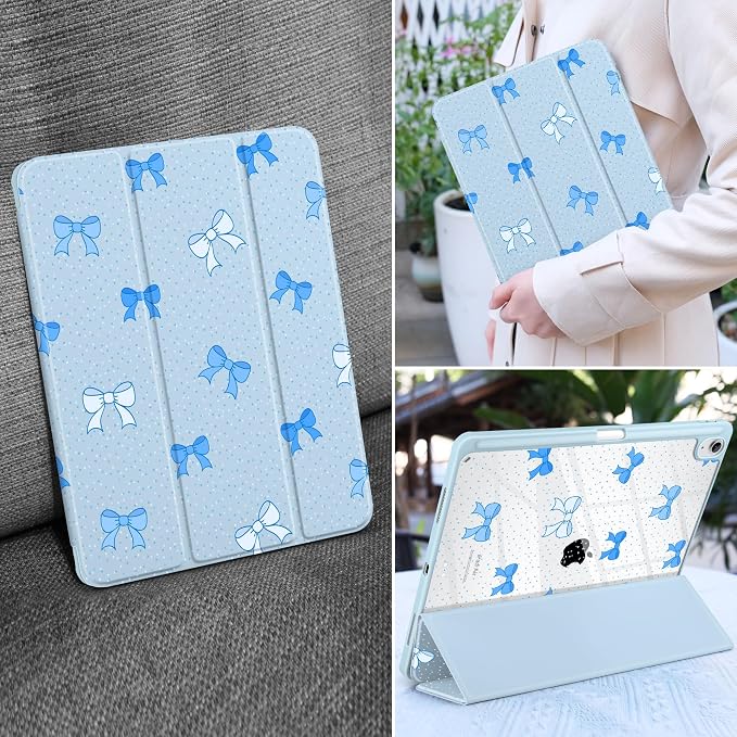 Blue Polka Dots & Bows