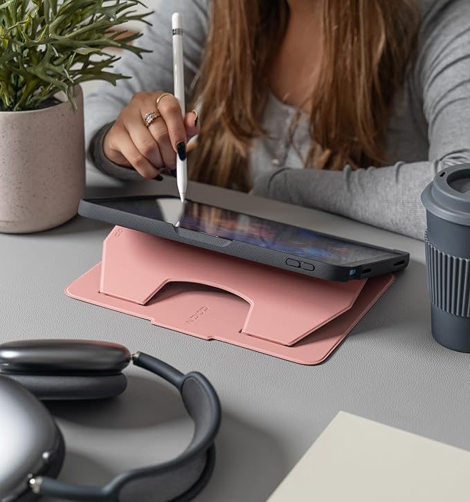 ZUGU CASE for iPad A16 11th Generation 11 Inch (2025) 10th Gen 10.9 Inch (2022) Magnetic Stand &amp Sleep/Wake Cover Model #s A3354 A3355 A3356 A2696 A2757 A2777 Desert Rose