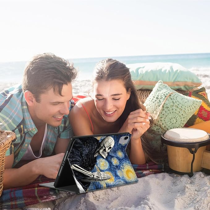Praying Skeleton Starry Night