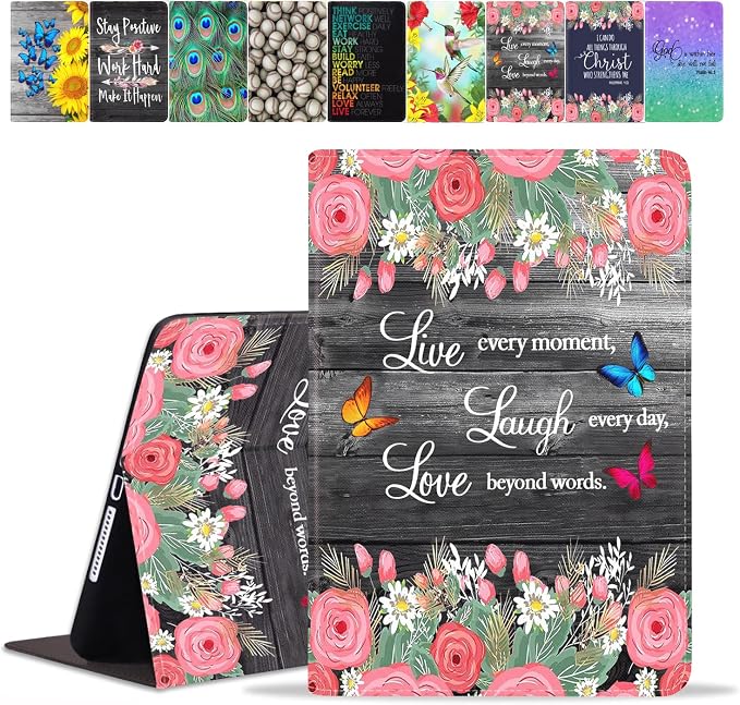 Floral Quote Live Laugh Love