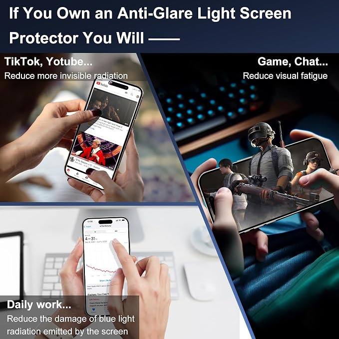 iphone 16 pro privacy screen protector matte