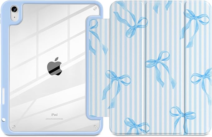 Blue Stripes & Bows