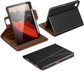 DTTO for iPad Air 11 inch Case M4 / M3 / M2 (2026/2025/2024) iPad Air 5th / 4th Gen (2022/2020) 360 Degree Rotating Premium Leather Folio Stand Cover with Pencil Holder Black