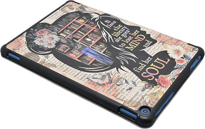 Case for All-New Amazon Kindle Fire HD 10 Tablet (13th Generation 2023 Release) 10.1 Book Lover PU Leather Trifold Stand Cover for Fire Tablet 10 2023 Auto Wake/Sleep