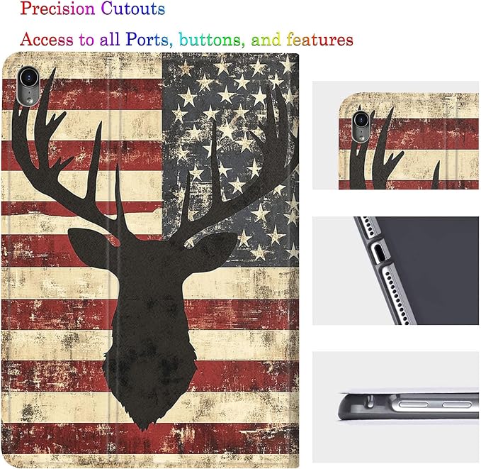 Deer American Flag