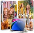 Custom Pictures Personalized Case for Samsung Galaxy Tab S11 11 inch(2025) Built-in Pencil Holder Customized Photo Galaxy Tablet Case with Shockproof Protective Cover Clear PC Back Shell