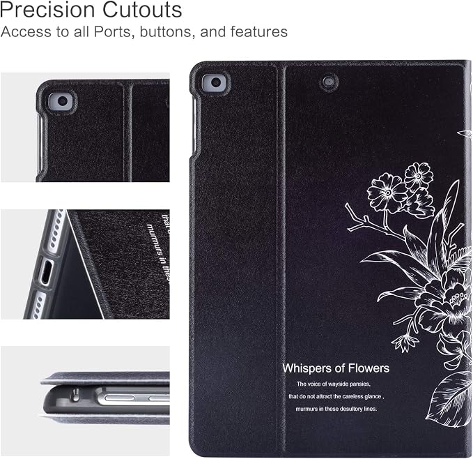 Black White Floral
