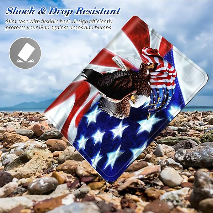 Eagle on American Flag