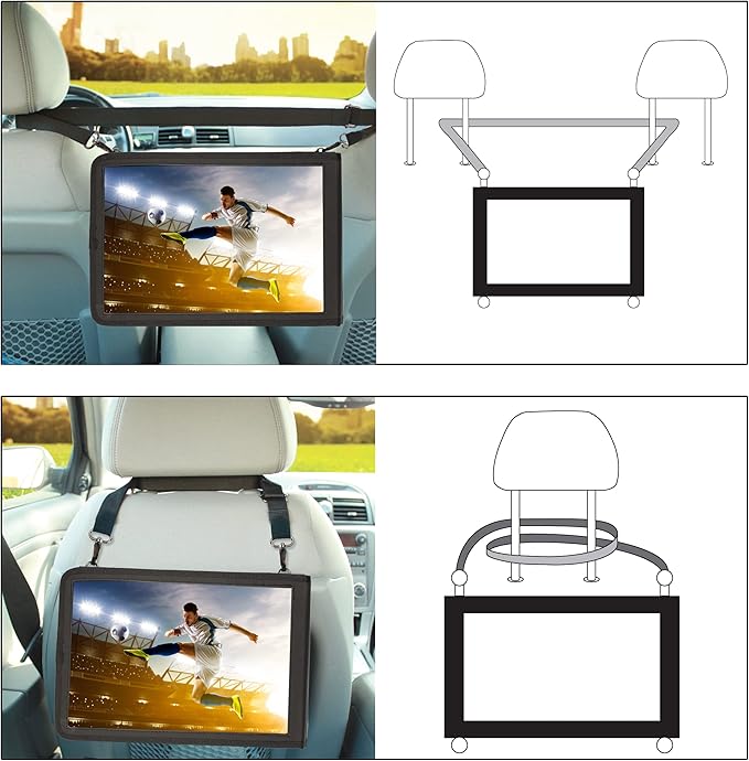 USA GEAR 12 Inch Tablet Case - Tablet Holder with Open Front Rigid Frame &amp Adjustable Shoulder Carry Strap Compatible with Samsung Galaxy TabPro S 12 Acer Switch 5 and More 12 inch Tablets