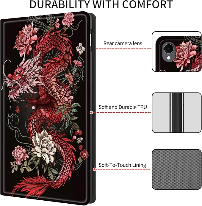 Flower Red Dragon